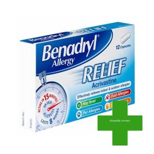 Benadryl Allergy Relief 12 Capsules