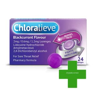 Chloralieve Blackcurrant Loz 24